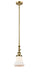 Innovations - 206-BB-G191-LED - LED Mini Pendant - Franklin Restoration - Brushed Brass