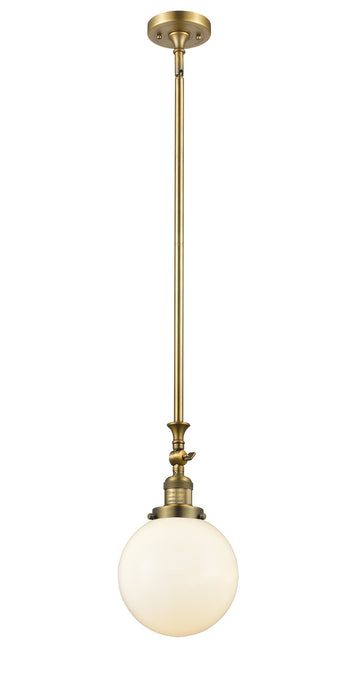Innovations - 206-BB-G201-8-LED - LED Mini Pendant - Franklin Restoration - Brushed Brass