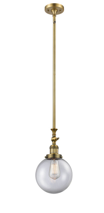 Innovations - 206-BB-G202-8 - One Light Mini Pendant - Franklin Restoration - Brushed Brass