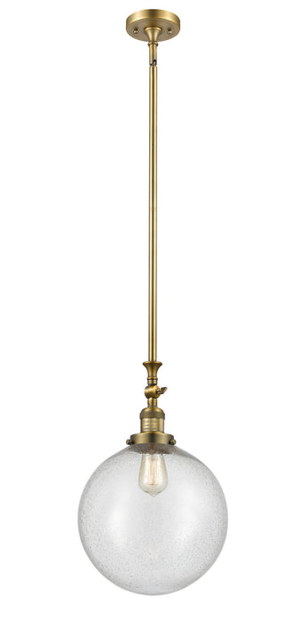 Innovations - 206-BB-G204-12 - One Light Mini Pendant - Franklin Restoration - Brushed Brass