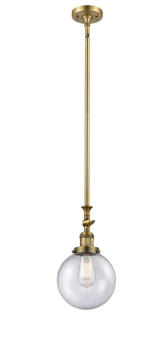 Innovations - 206-BB-G204-8 - One Light Mini Pendant - Franklin Restoration - Brushed Brass