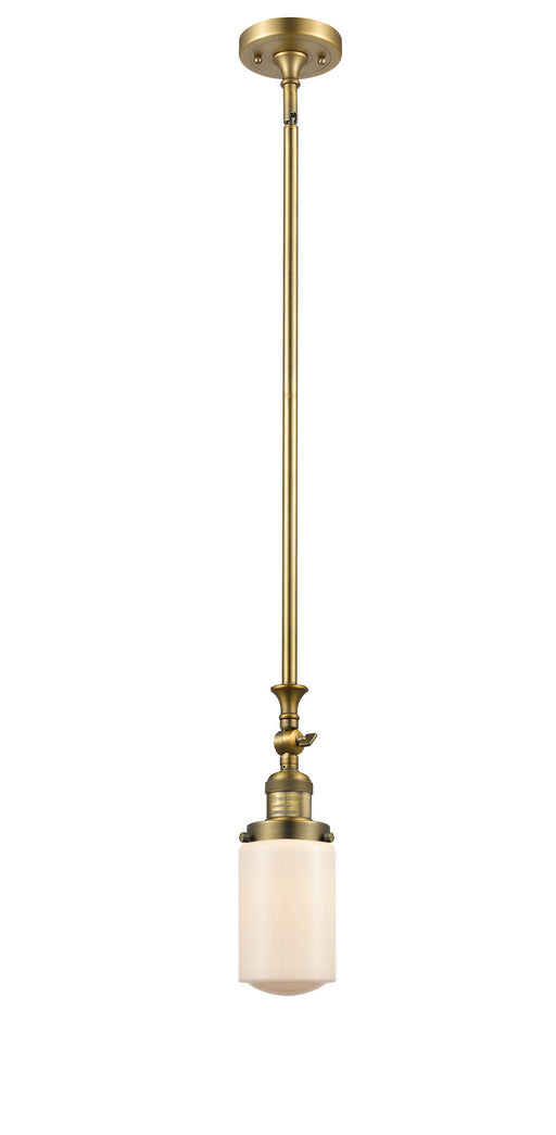 Innovations - 206-BB-G311 - One Light Mini Pendant - Franklin Restoration - Brushed Brass