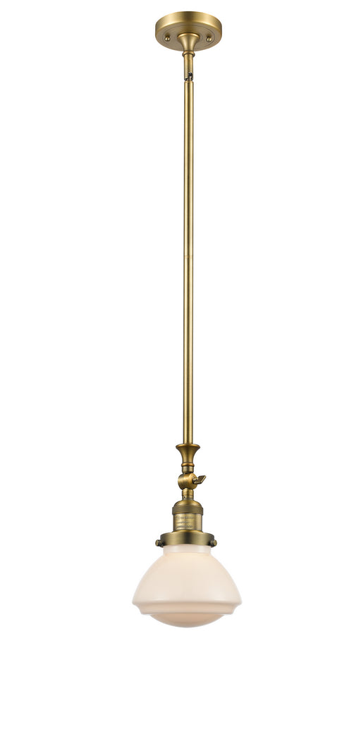 Innovations - 206-BB-G321 - One Light Mini Pendant - Franklin Restoration - Brushed Brass