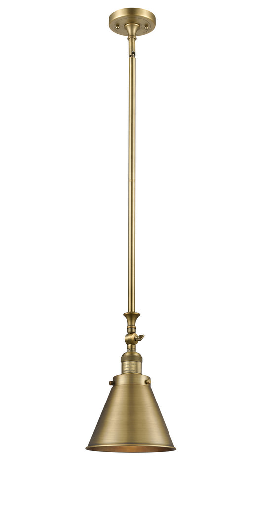 Innovations - 206-BB-M13-BB - One Light Mini Pendant - Franklin Restoration - Brushed Brass
