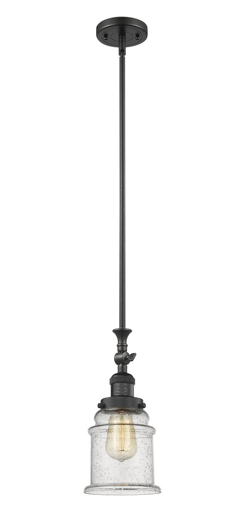 Innovations - 206-BK-G184-LED - LED Mini Pendant - Franklin Restoration - Matte Black