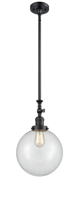 Innovations - 206-BK-G202-10-LED - LED Mini Pendant - Franklin Restoration - Matte Black