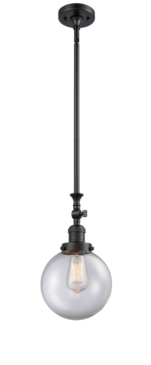 Innovations - 206-BK-G202-8-LED - LED Mini Pendant - Franklin Restoration - Matte Black