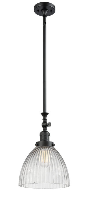 Innovations - 206-BK-G222 - One Light Mini Pendant - Franklin Restoration - Matte Black