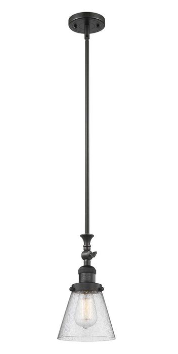 Innovations - 206-BK-G64-LED - LED Mini Pendant - Franklin Restoration - Matte Black