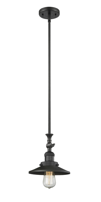 Innovations - 206-BK-M6-LED - LED Mini Pendant - Franklin Restoration - Matte Black