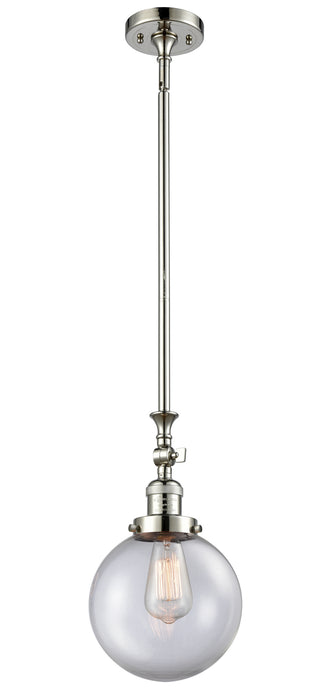 Innovations - 206-PN-G202-8 - One Light Mini Pendant - Franklin Restoration - Polished Nickel