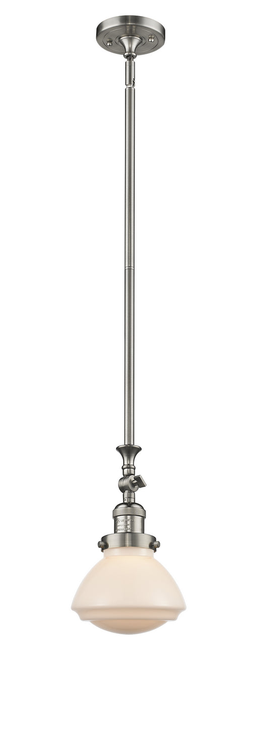 Innovations - 206-SN-G321 - One Light Mini Pendant - Franklin Restoration - Brushed Satin Nickel