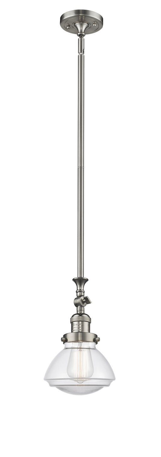 Innovations - 206-SN-G322 - One Light Mini Pendant - Franklin Restoration - Brushed Satin Nickel