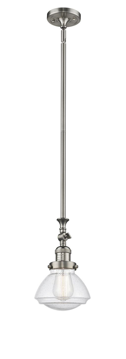 Innovations - 206-SN-G324 - One Light Mini Pendant - Franklin Restoration - Brushed Satin Nickel