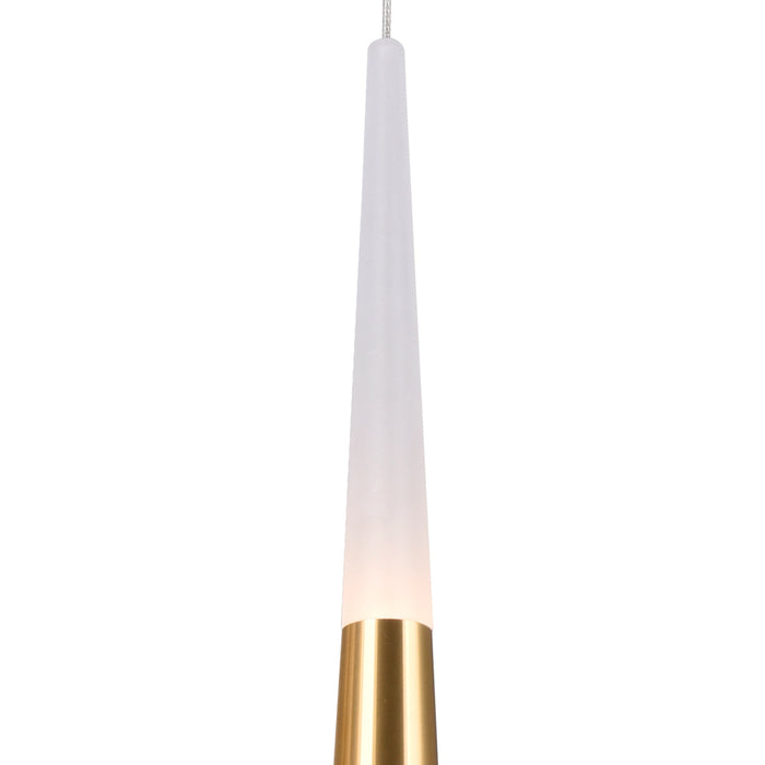 CWI Lighting - 1103P5-1-602 - LED Mini Pendant - Andes - Satin Gold