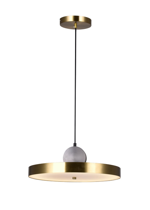 CWI Lighting - 1156P16-625 - LED Pendant - Saleen - Brass/Black