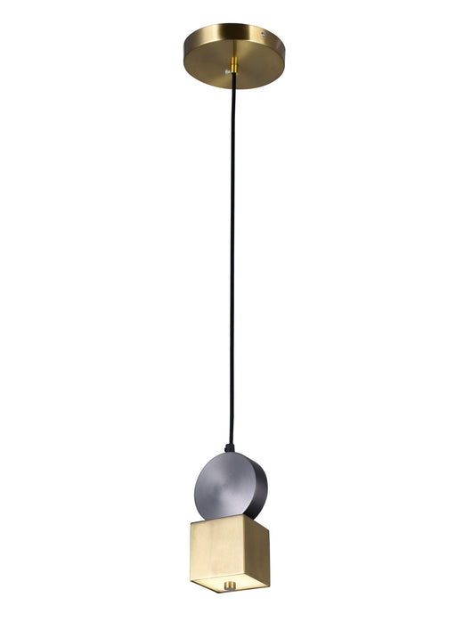 CWI Lighting - 1156P4-625 - LED Mini Pendant - Saleen - Brass/Black