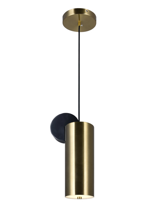 CWI Lighting - 1156P6-625 - LED Mini Pendant - Saleen - Brass/Black