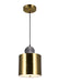 CWI Lighting - 1156P9-625 - LED Mini Pendant - Saleen - Brass/Black