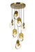 CWI Lighting - 1206P24-7-629 - LED Pendant - Tranche - Brushed Brass