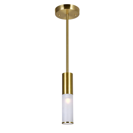 CWI Lighting - 1221P5-1-625 - LED Mini Pendant - Pipes - Brass