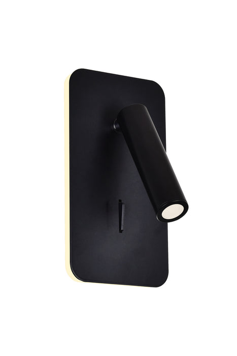 CWI Lighting - 1243W6-101 - LED Wall Sconce - Private I - Matte Black