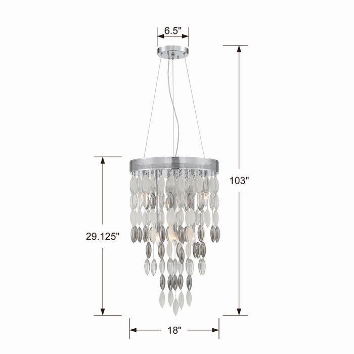 Hudson Chandelier-Mini Chandeliers-Crystorama-Lighting Design Store