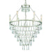 Crystorama - LUC-A9066-SA - Six Light Chandelier - Lucille - Antique Silver