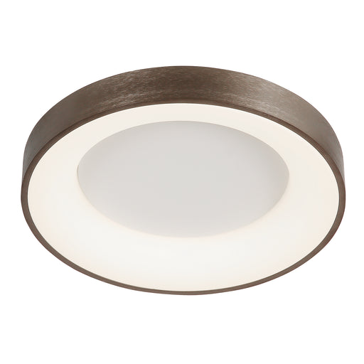 Justice Designs - ACR-4052-OPAL-LTBZ - LED Flush-Mount - Acryluxe™ - Light Bronze