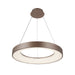 Justice Designs - ACR-4061-OPAL-LTBZ - LED Pendant - Acryluxe™ - Light Bronze