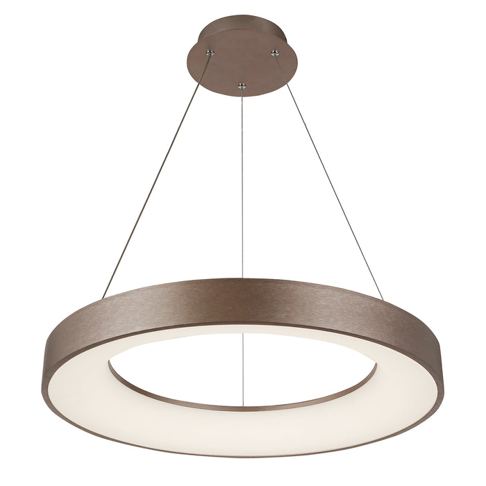 Justice Designs - ACR-4062-OPAL-LTBZ - LED Pendant - Acryluxe™ - Light Bronze