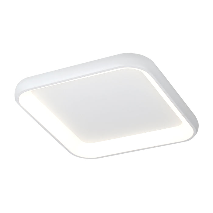 Justice Designs - ACR-4072-OPAL-WHTE - LED Flush-Mount - Acryluxe™ - Matte White