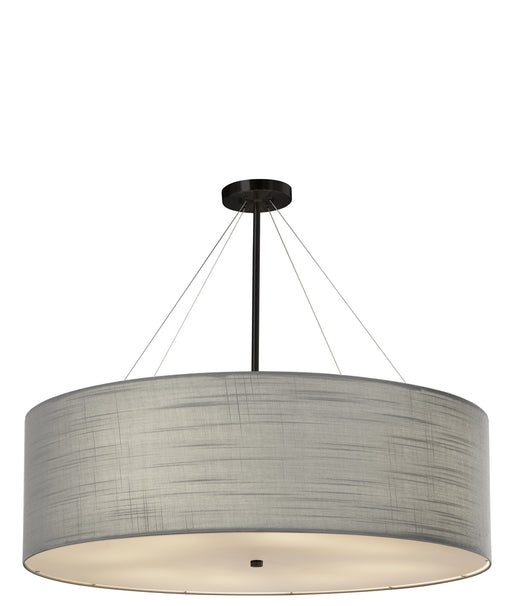 Justice Designs - FAB-9594-GRAY-MBLK - Eight Light Pendant - Textile - Matte Black