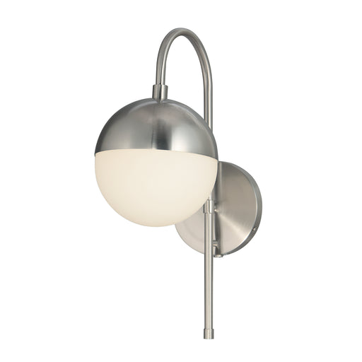 Justice Designs - FSN-4157-OPAL-NCKL - One Light Wall Sconce - Fusion™ - Brushed Nickel