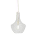 Justice Designs - FSN-4171-SEED-BRSS - One Light Pendant - Fusion™ - Brushed Brass