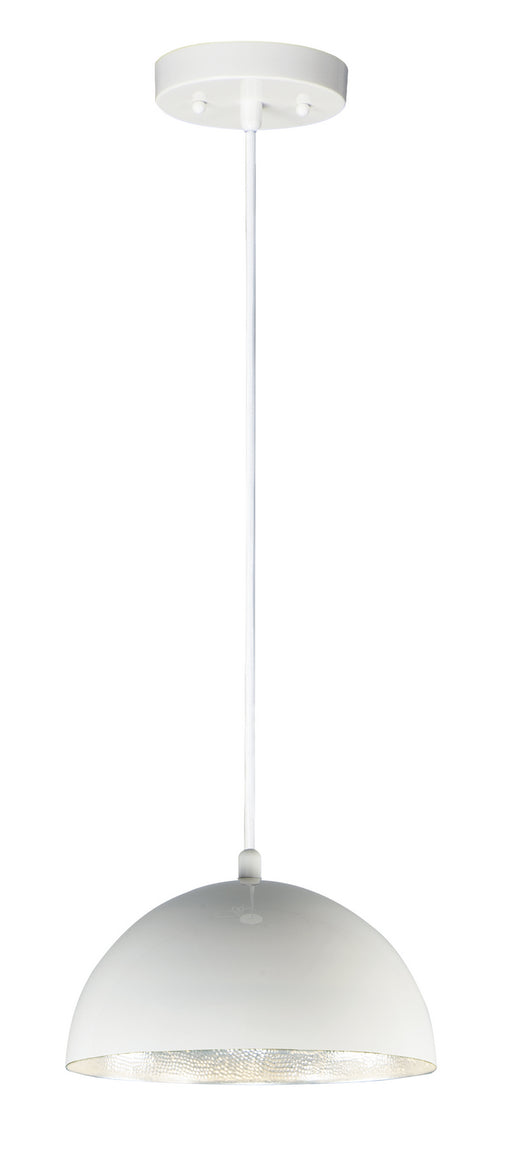 ET2 - E24902-GWAL - LED Pendant - Hemisphere - Gloss White / Aluminum