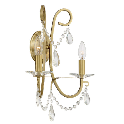 Crystorama - 6822-VG-CL-MWP - Two Light Wall Mount - Othello - Vibrant Gold