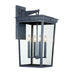Crystorama - BEL-A8064-GE - Four Light Outdoor Wall Mount - Belmont - Graphite