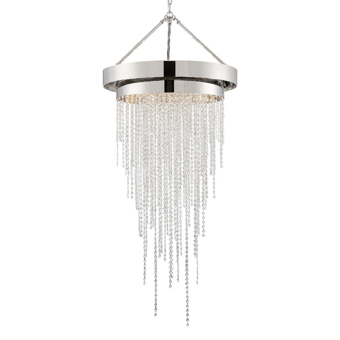 Crystorama - CLA-A3207-PN-CL-MWP - Six Light Chandelier - Clarksen - Polished Nickel