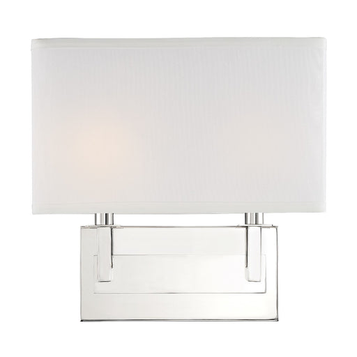 Crystorama - DUR-A3542-PN - Two Light Wall Mount - Durham - Polished Nickel