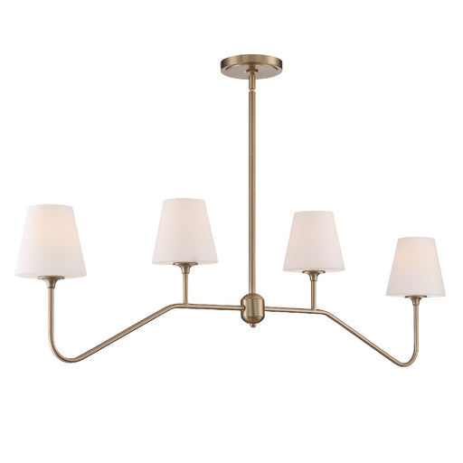 Crystorama - KEE-A3004-VG - Four Light Chandelier - Keenan - Vibrant Gold