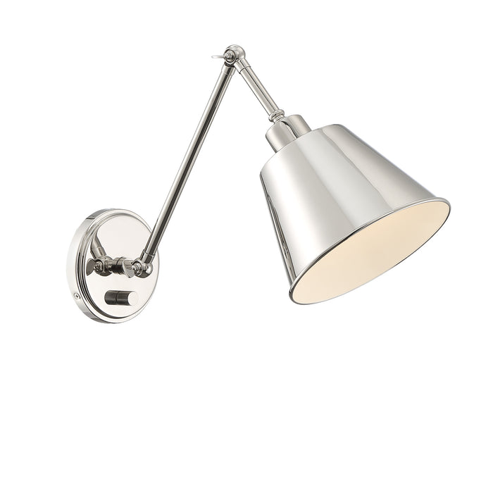 Crystorama - MIT-A8020-PN - One Light Wall Mount - Mitchell - Polished Nickel
