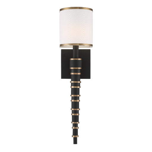Crystorama - SLO-A3601-VG-BF - One Light Wall Mount - Sloane - Vibrant Gold / Black Forged