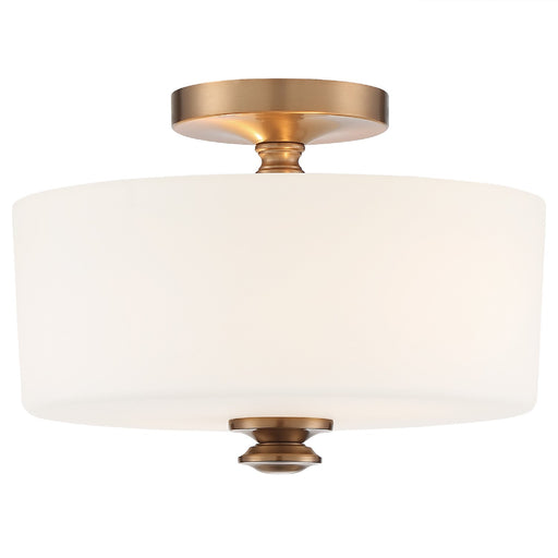 Crystorama - TRA-A3302-VG - Two Light Ceiling Mount - Travis - Vibrant Gold