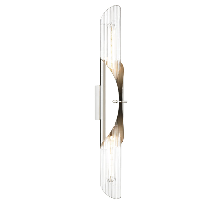 Hudson Valley - 3526-PN - Two Light Wall Sconce - Lefferts - Polished Nickel