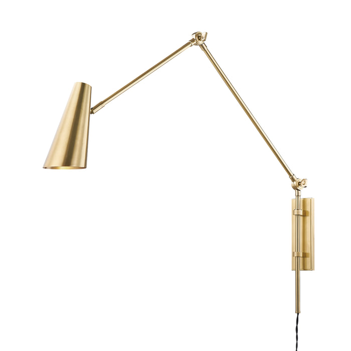 Hudson Valley - 4121-AGB - One Light Wall Sconce - Lorne - Aged Brass