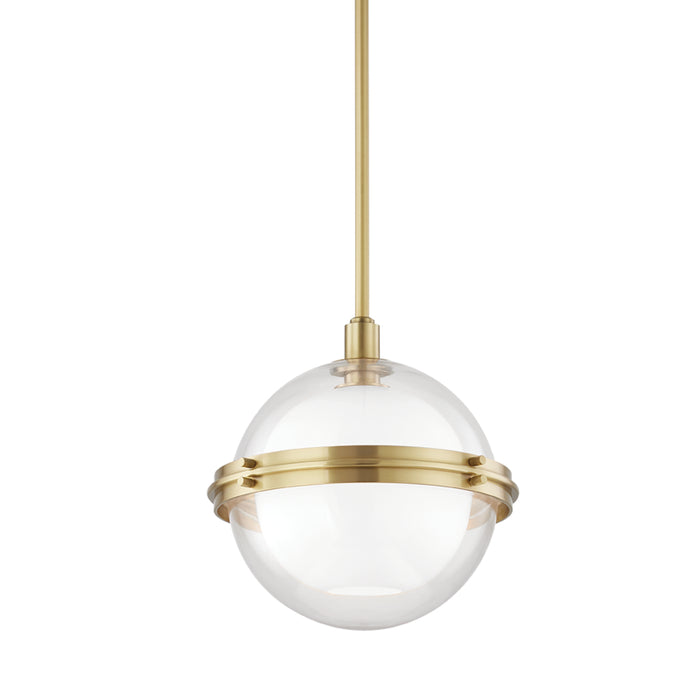 Hudson Valley - 6514-AGB - One Light Pendant - Northport - Aged Brass