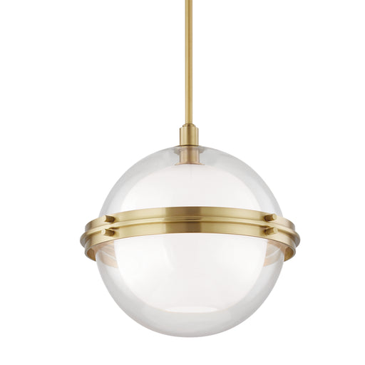 Hudson Valley - 6518-AGB - One Light Pendant - Northport - Aged Brass