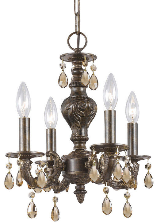 Crystorama - 5024-VB-GT-S - Four Light Mini Chandelier - Paris Market - Venetian Bronze