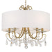 Crystorama - 6625-VG-CL-MWP - Five Light Chandelier - Othello - Vibrant Gold